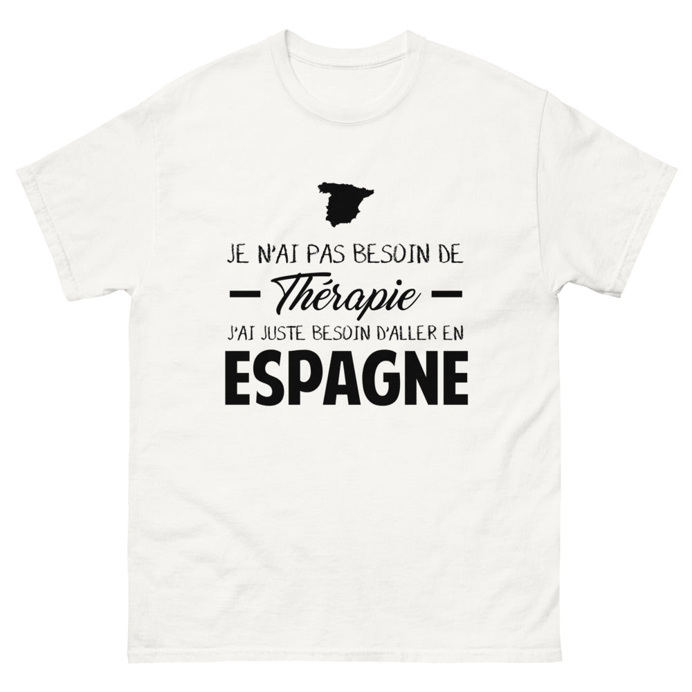 T-shirt blanc en Espagne - Thérapie