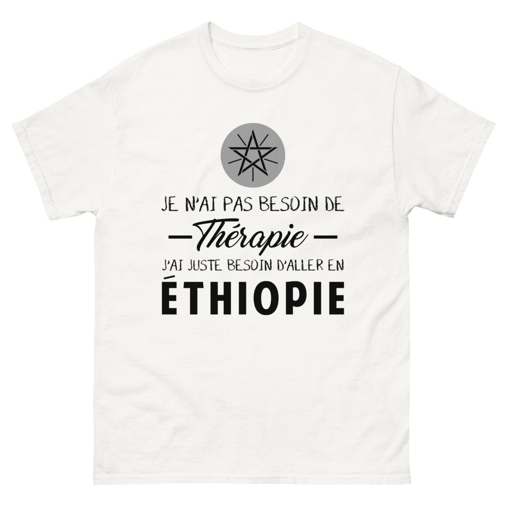 T-shirt blanc en Ethiopie - Thérapie