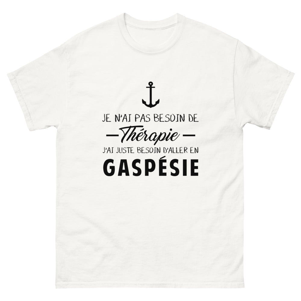 T-shirt blanc en Gaspesie - Thérapie