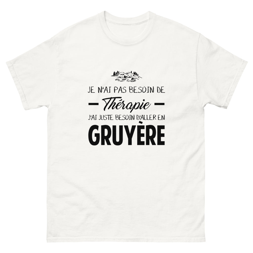 T-shirt blanc en Gruyere - Thérapie