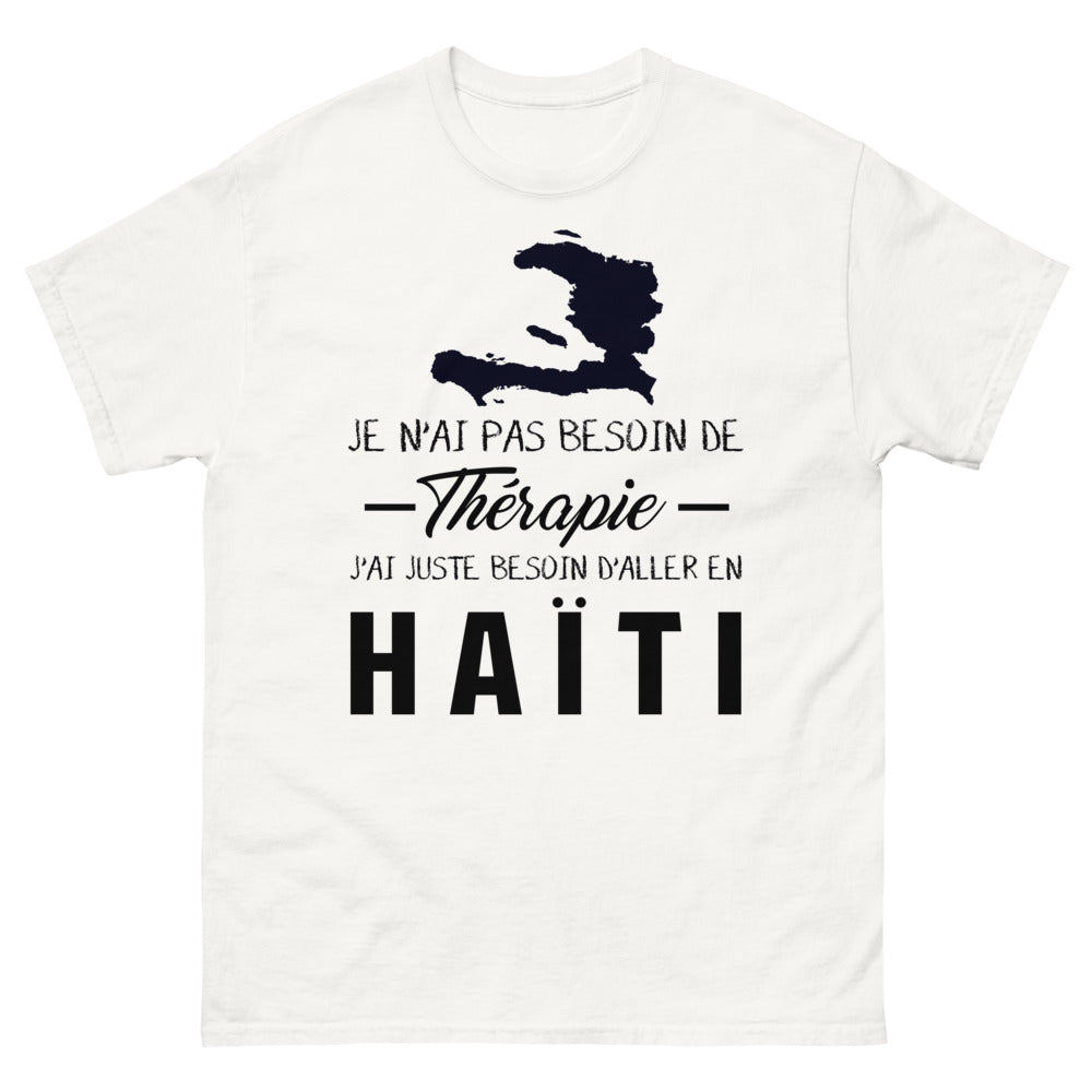 T-shirt blanc en Haiti - Thérapie