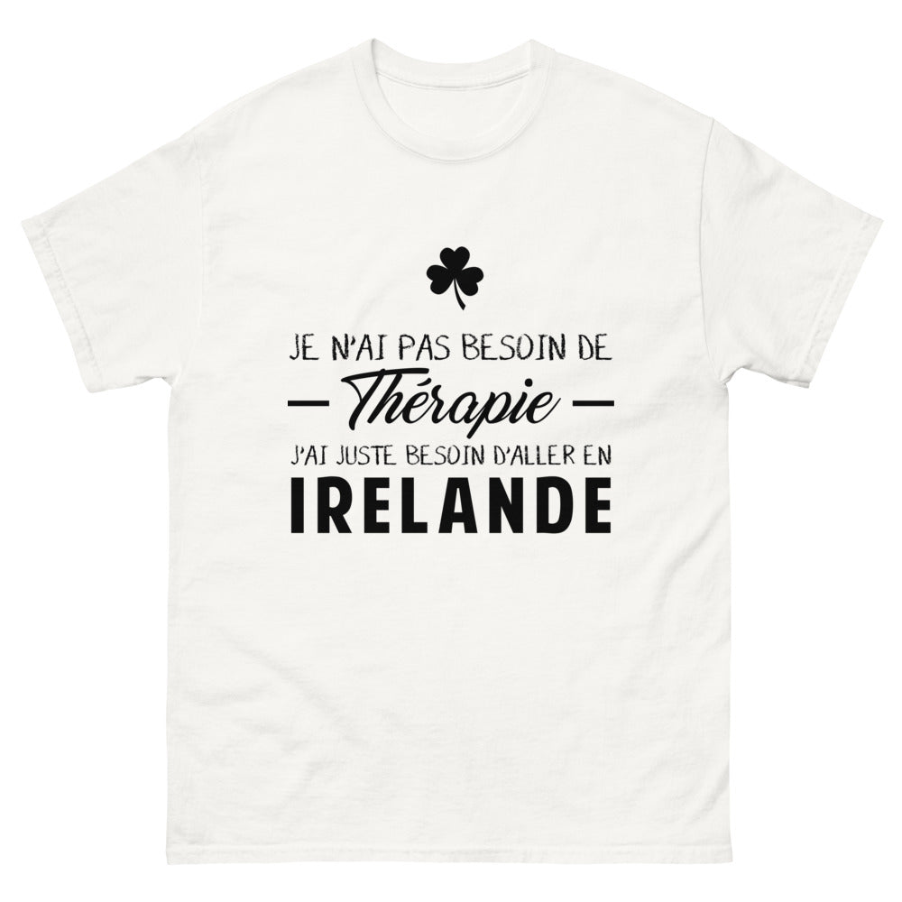 T-shirt blanc en Irlande - Thérapie