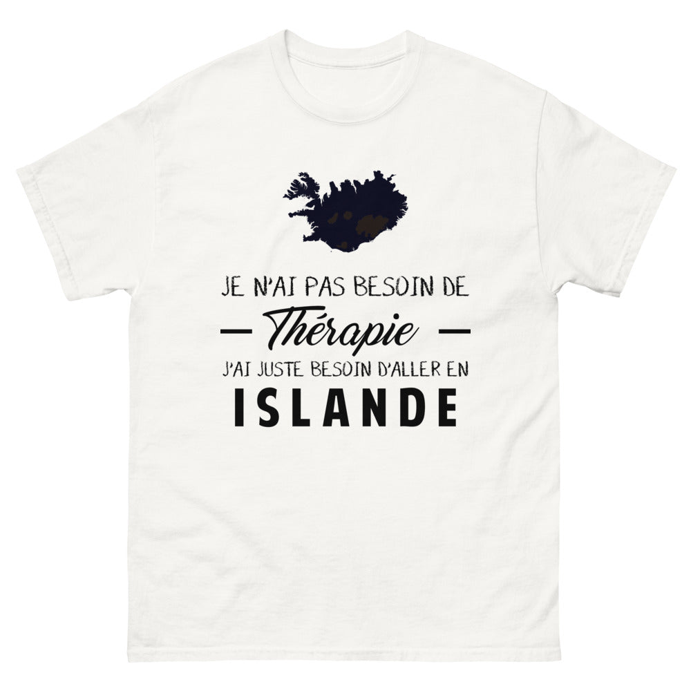 T-shirt blanc en Islande - Thérapie