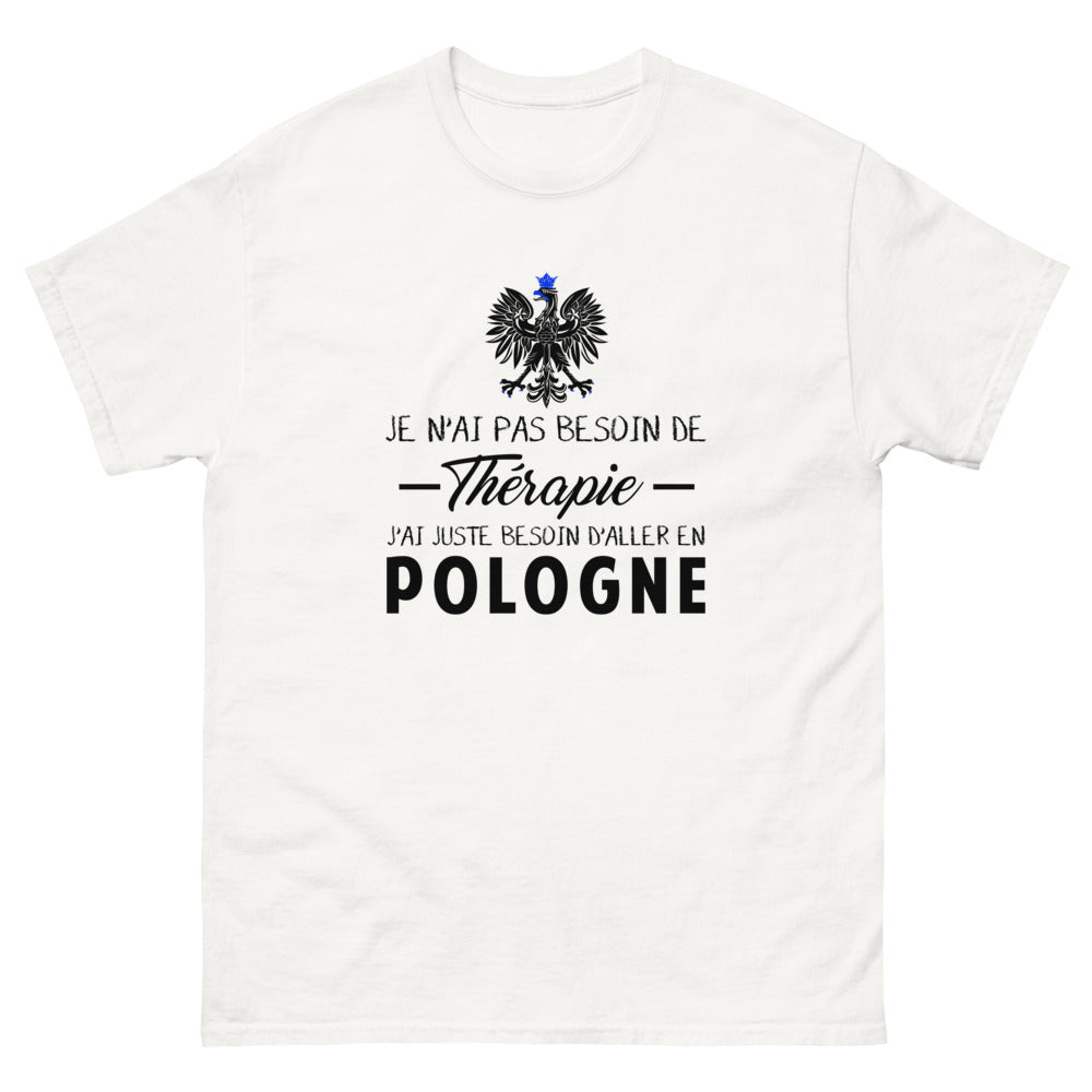 T-shirt blanc en Pologne - Thérapie
