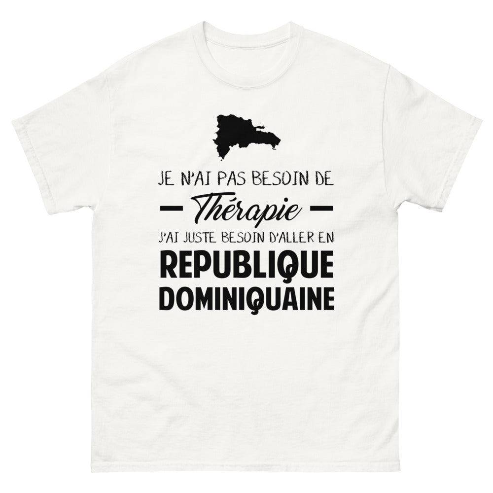 T-shirt blanc en Republique Dominiquaine - Thérapie