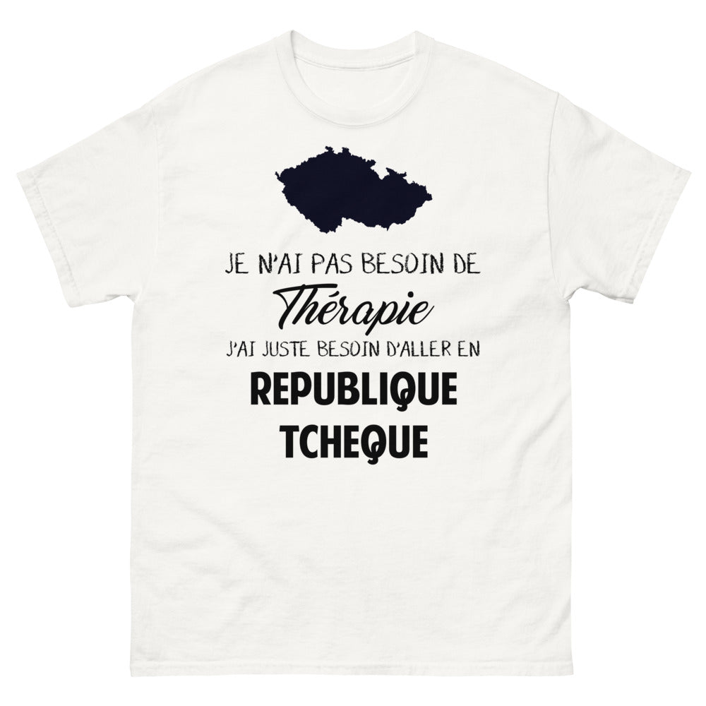 T-shirt blanc en Republique Tcheque - Thérapie