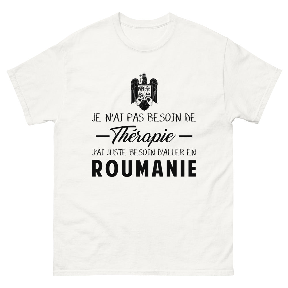 T-shirt blanc en Roumanie - Thérapie