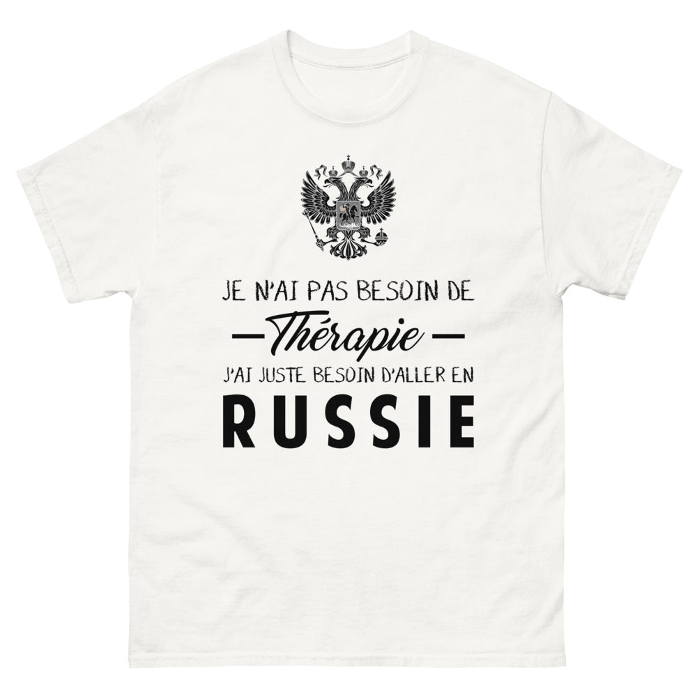 T-shirt blanc en Russie - Thérapie