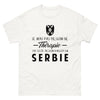 T-shirt blanc en Serbie - Thérapie