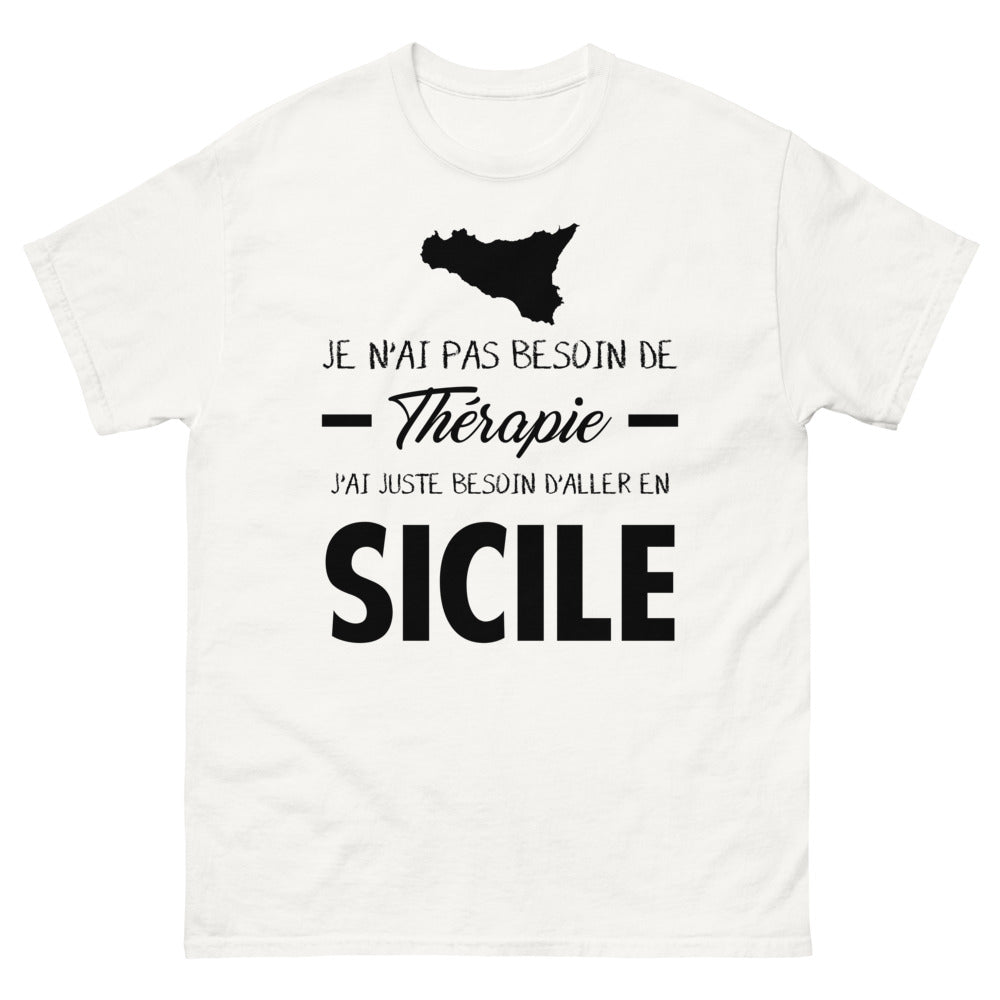 T-shirt blanc en Sicile - Thérapie