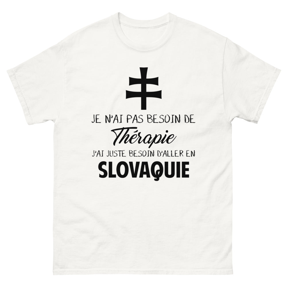 T-shirt blanc en Slovaquie - Thérapie