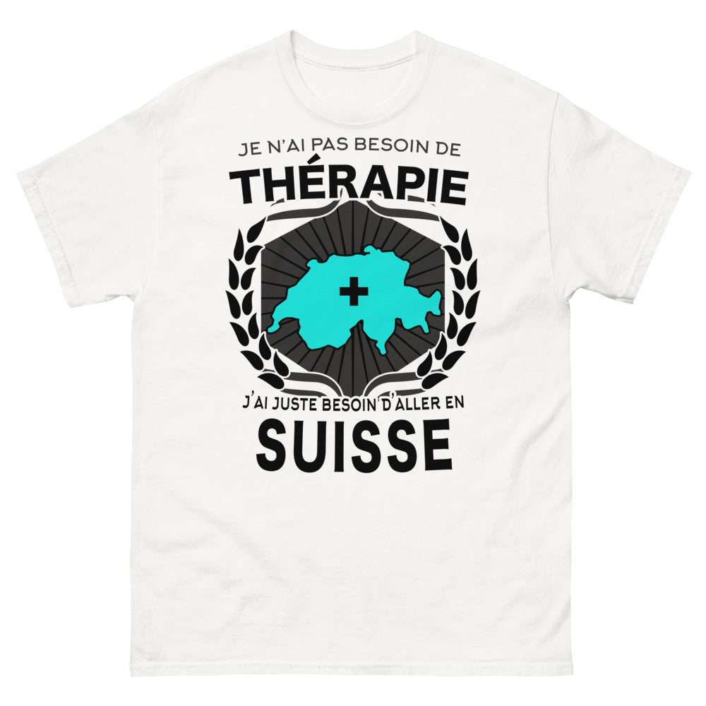 T-shirt blanc en Suisse - Thérapie