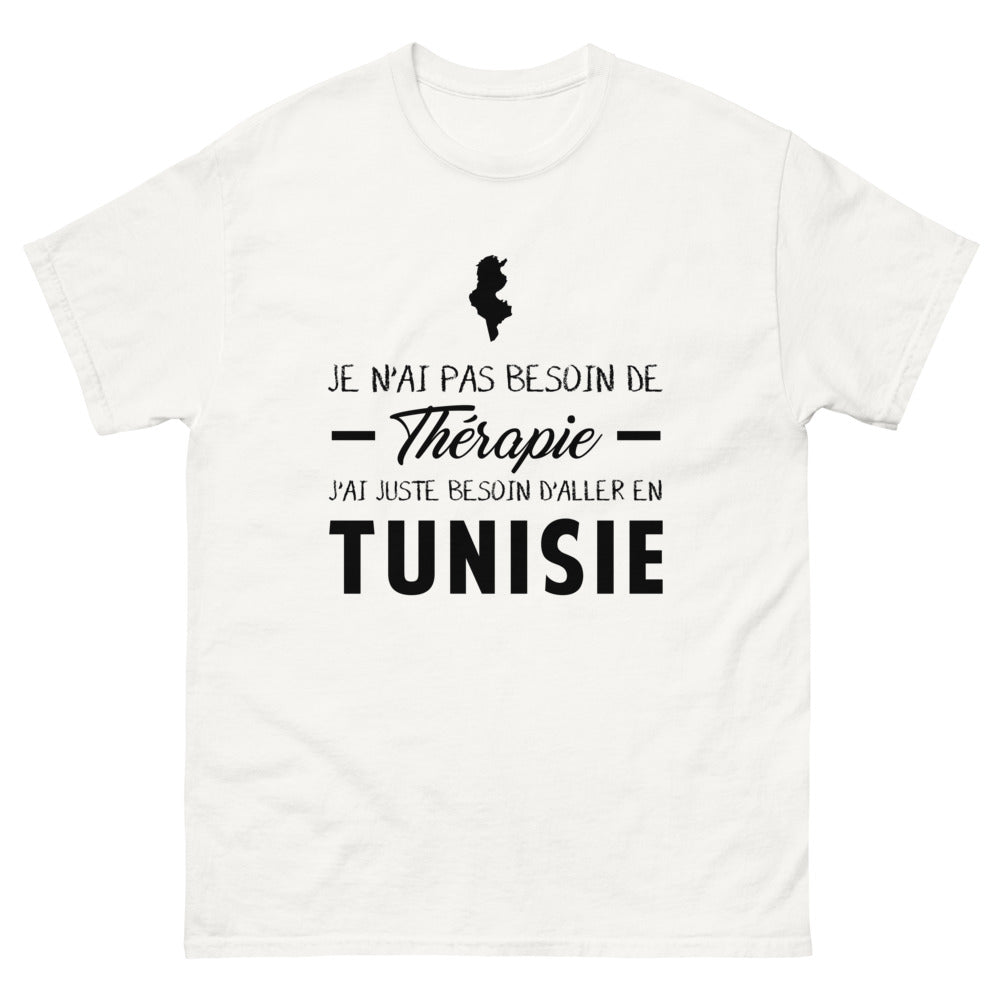 T-shirt blanc en Tunisie - Thérapie