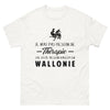 T-shirt blanc en Wallonie - Thérapie