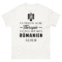 Thumbnail for T-shirt blanc Ich Brauche Keine Therapie Ich Muss Nur Nach Rumanien Gehen_de_sombre_std.png - Thérapie