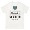 T-shirt blanc Ich Brauche Keine Therapie Ich Muss Nur Nach Serbien Gehen_de_sombre_std.png - Thérapie