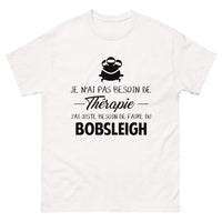 Thumbnail for T-shirt blanc Je N Ai Pas Besoin de Therapie J Ai Juste Besoin de Faire du Bobsleigh_fr_sombre_std.png - Thérapie