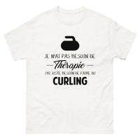 Thumbnail for T-shirt blanc Je N Ai Pas Besoin de Therapie J Ai Juste Besoin de Faire du Curling_fr_sombre_std.png - Thérapie