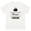 T-shirt blanc Je N Ai Pas Besoin de Therapie J Ai Juste Besoin de Faire du Curling_fr_sombre_std.png - Thérapie