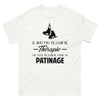 T-shirt blanc Je N Ai Pas Besoin de Therapie J Ai Juste Besoin de Faire du Patinage_fr_sombre_std.png - Thérapie