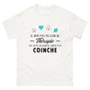 T-shirt blanc Je N Ai Pas Besoin de Therapie J Ai Juste Besoin de Jouer A la Coinche_fr_sombre_std.png - Thérapie