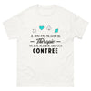 T-shirt blanc Je N Ai Pas Besoin de Therapie J Ai Juste Besoin de Jouer A la Contree_fr_sombre_std.png - Thérapie