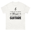 T-shirt blanc Je N Ai Pas Besoin de Therapie J Ai Juste Besoin de Jouer de la Guitare_fr_sombre_std.png - Thérapie