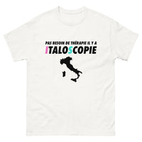 Thumbnail for T-shirt blanc Pas Besoin de Therapie Il Y A Italoscopie_fr_sombre_std.png - Thérapie