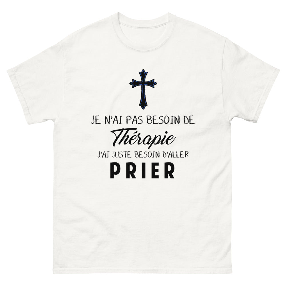 T-shirt blanc Prier - Thérapie