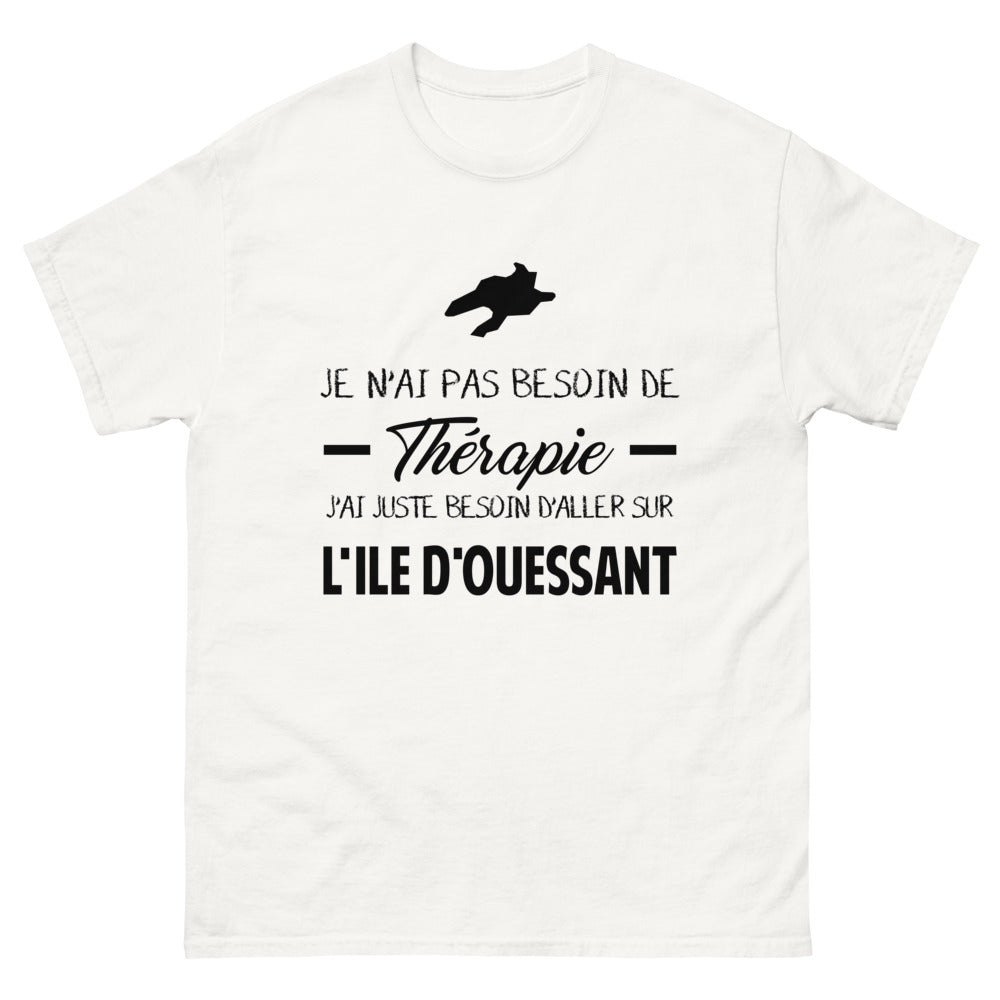 T-shirt blanc sur l'Ile d'Ouessant - Thérapie