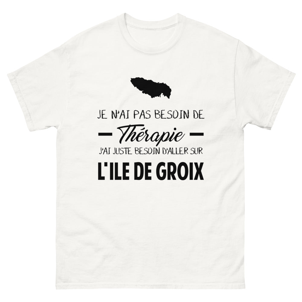T-shirt blanc sur l'Ile de Groix - Thérapie