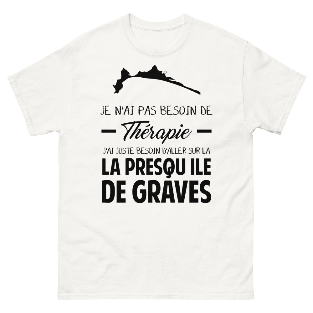 T-shirt blanc sur la la Presqu Ile de Graves - Thérapie