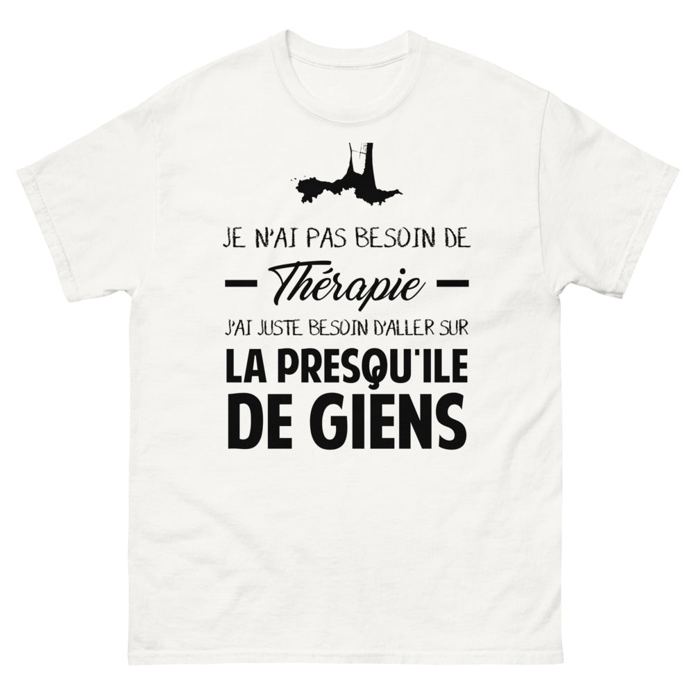 T-shirt blanc sur la Presqu Ile de Giens - Thérapie