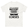 T-shirt blanc Les Meilleurs Sont Corses
