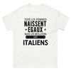 T-shirt blanc Les Meilleurs Sont Italiens