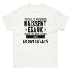 T-shirt blanc Les Meilleurs Sont Portugais