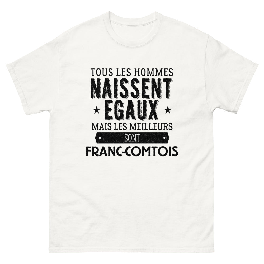 T-shirt blanc Les Meilleurs Sont Franc-comtois