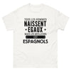 T-shirt blanc Les Meilleurs Sont Espagnols