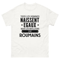 Thumbnail for T-shirt blanc Les Meilleurs Sont Roumains