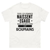 T-shirt blanc Les Meilleurs Sont Roumains