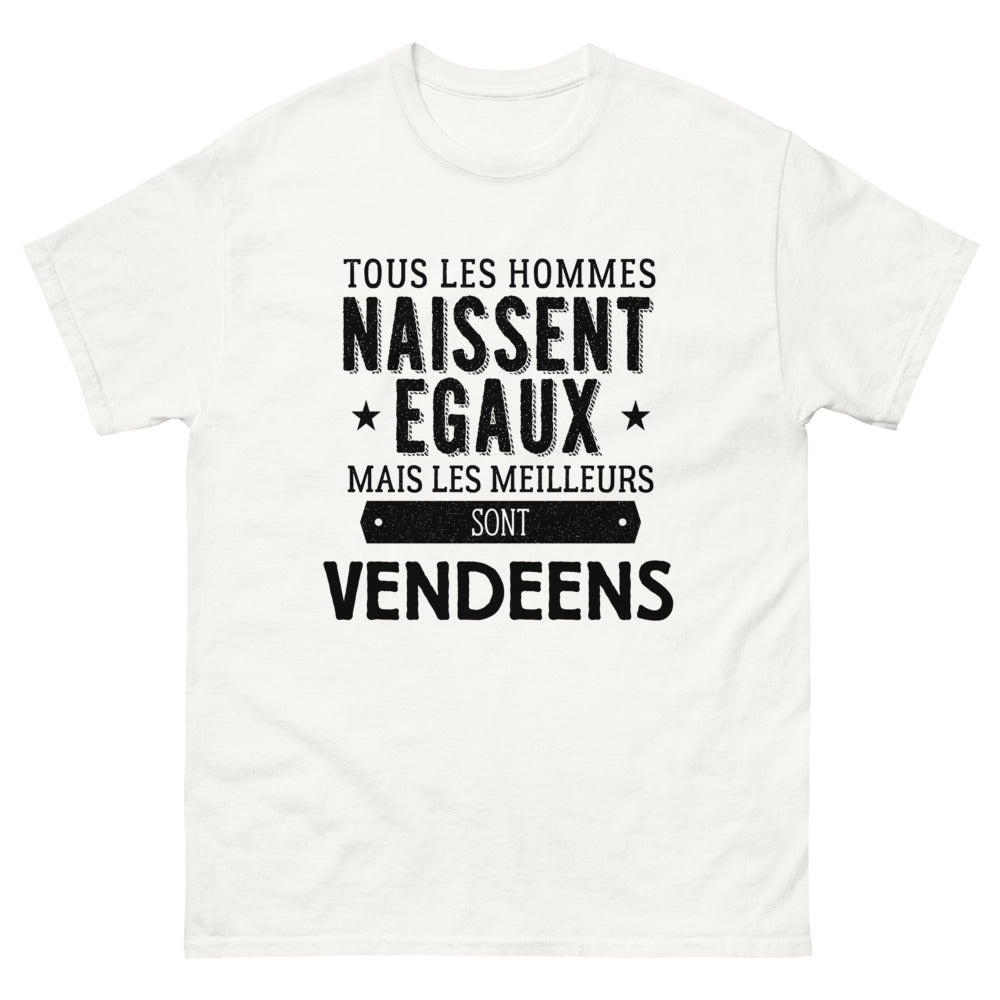 T-shirt blanc Les Meilleurs Sont Vendeens