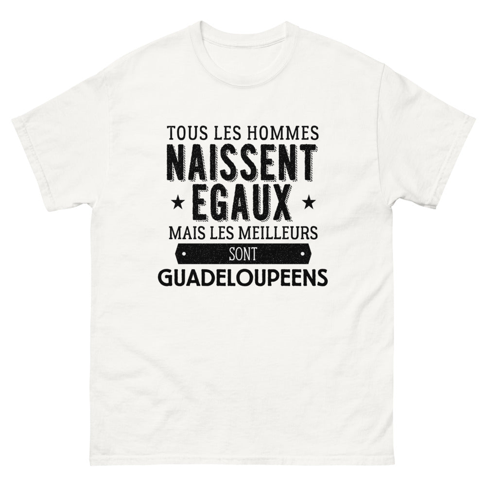 T-shirt blanc Les Meilleurs Sont Guadeloupeens