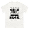 T-shirt blanc Les Meilleurs Sont Belges