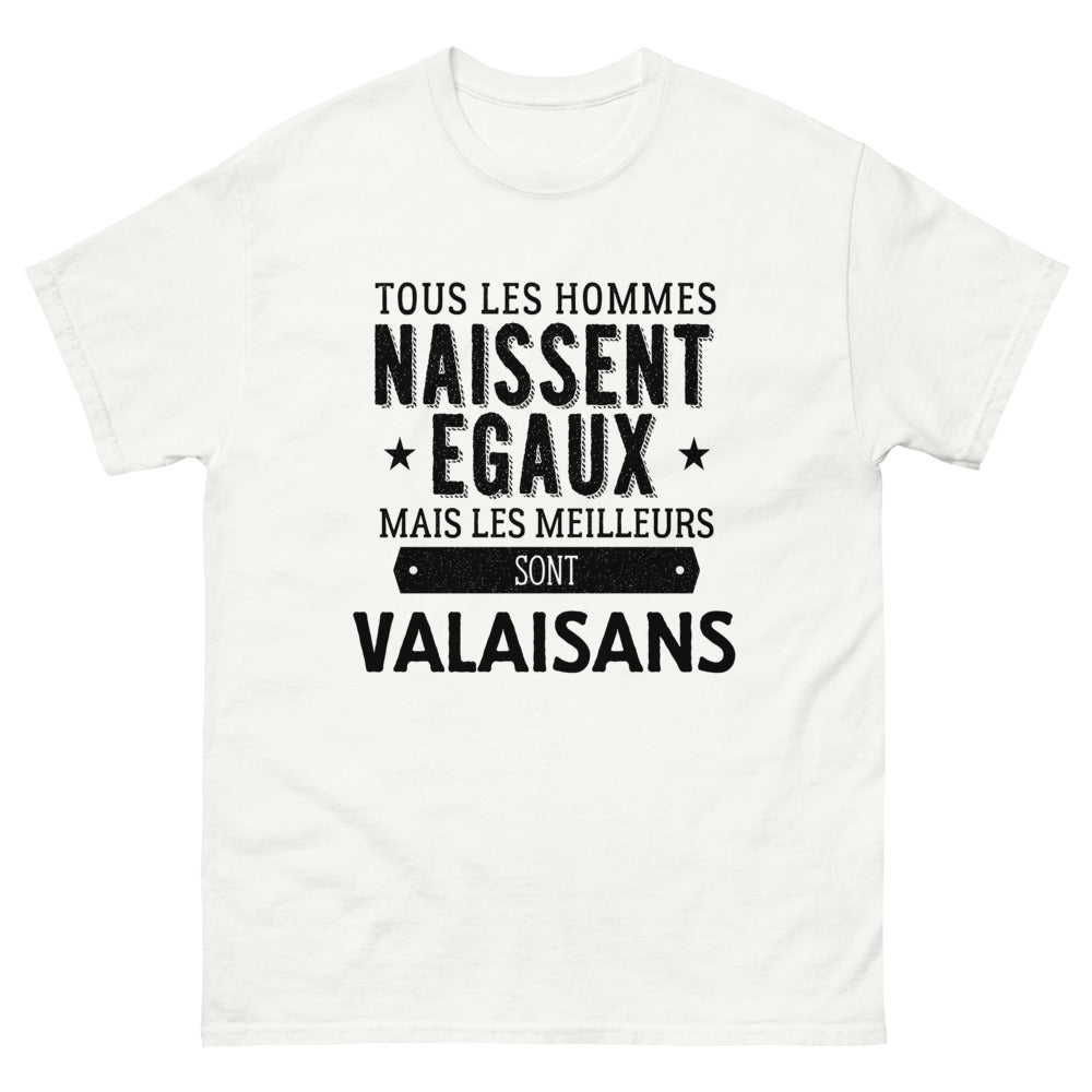T-shirt blanc Les Meilleurs Sont Valaisans
