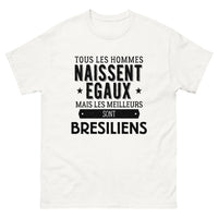 Thumbnail for T-shirt blanc Les Meilleurs Sont Bresiliens