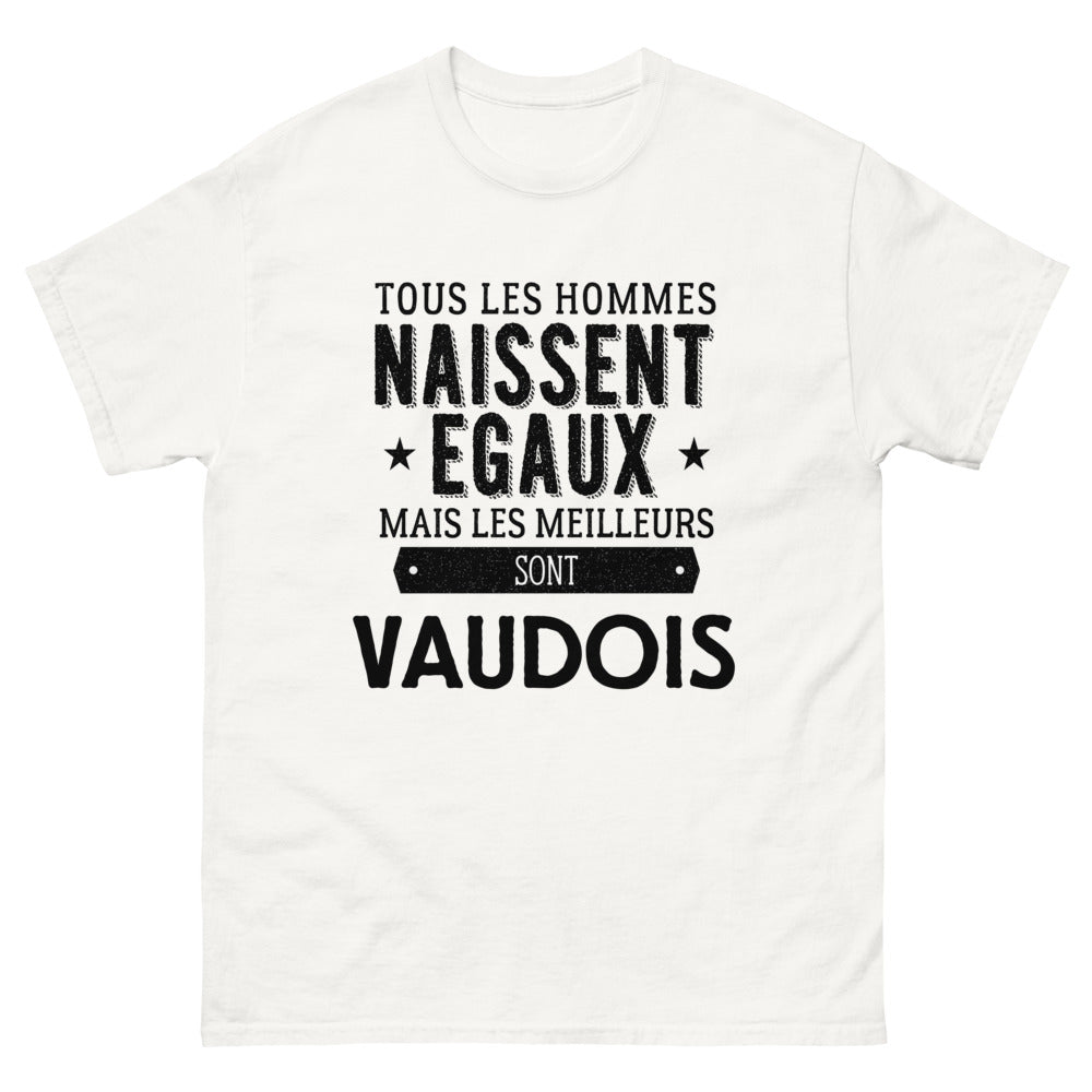 T-shirt blanc Les Meilleurs Sont Vaudois