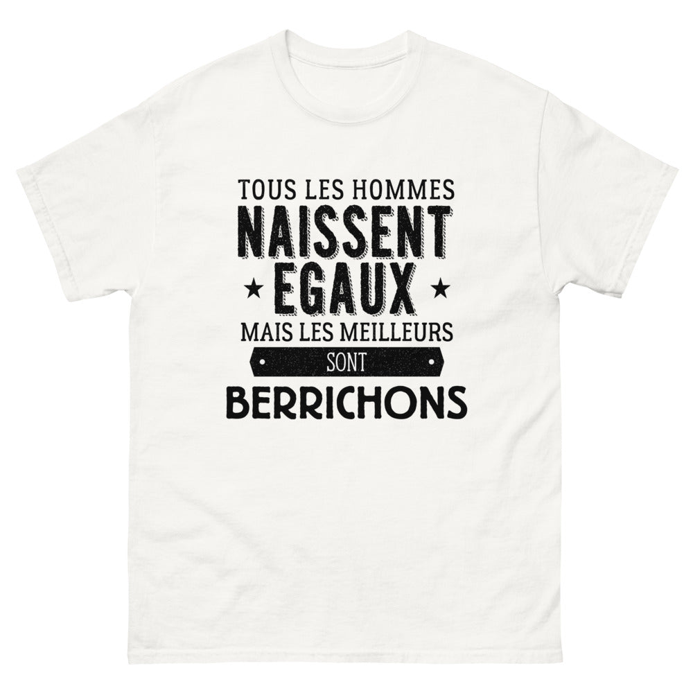 T-shirt blanc Les Meilleurs Sont Berrichons