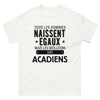 T-shirt blanc Les Meilleurs Sont Acadiens