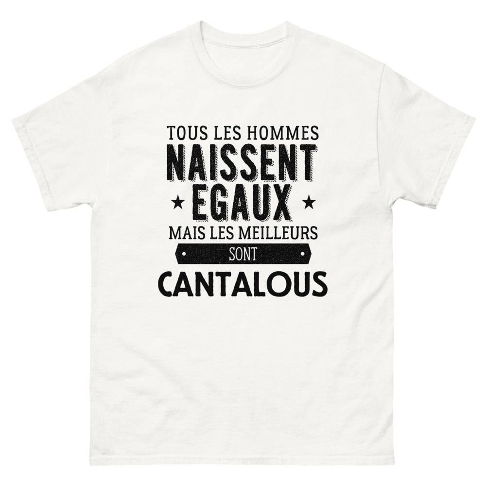 T-shirt blanc Les Meilleurs Sont Cantalous