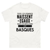 T-shirt blanc Les Meilleurs Sont Basques